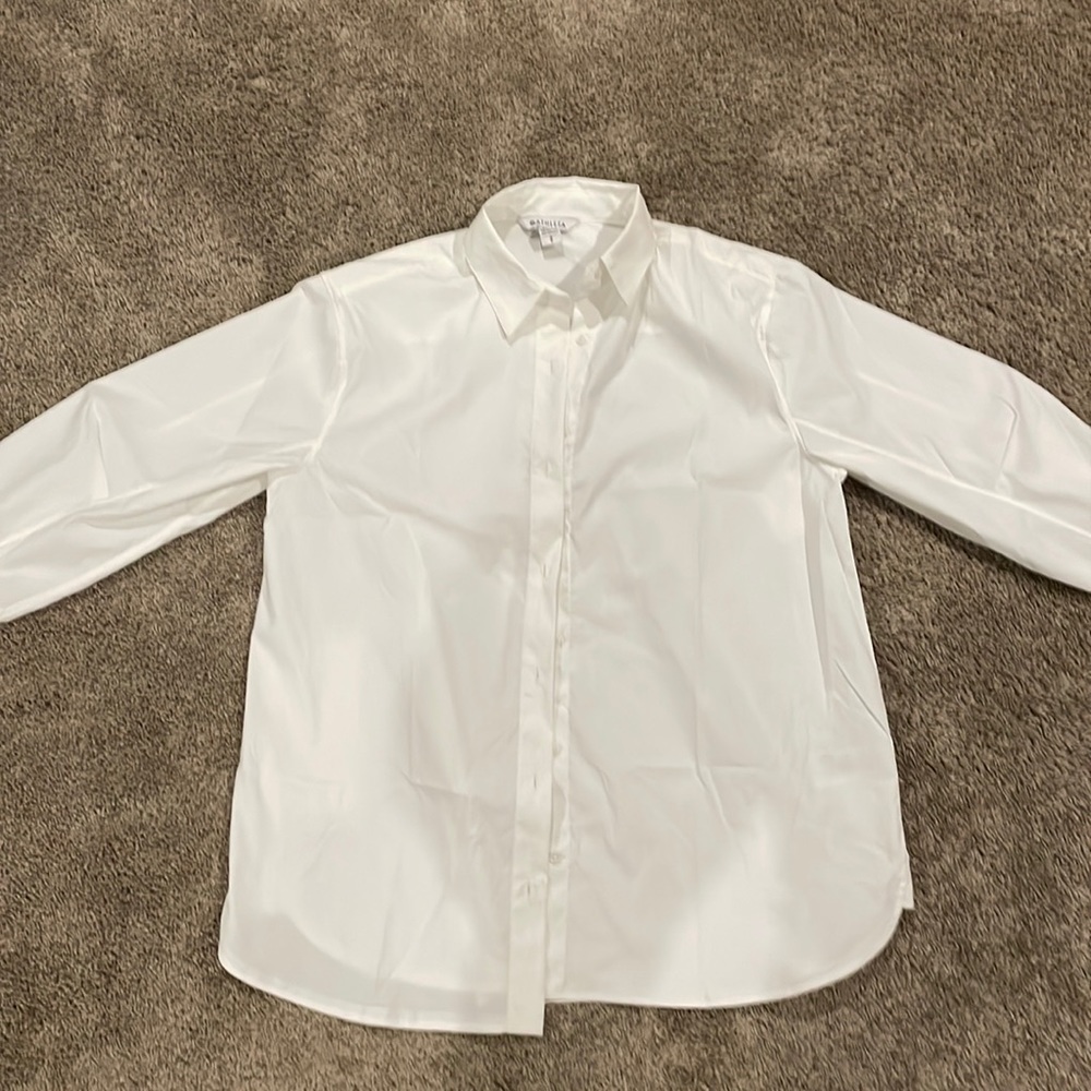 Women’s Athleta Oversized Poplin Top. White size small
